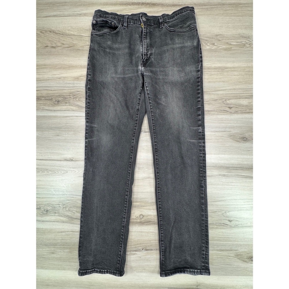 Levis Premium 541 Athletic Taper Jeans Mens 36x34 Washed Black 18181-0636
